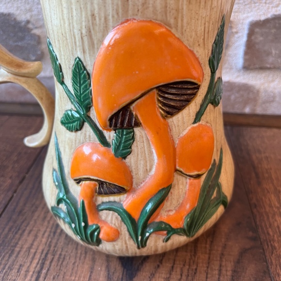 Rare arnel’s mushroom tea set tea cups tea pot creamer mushroom tea set Arnels - Picture 5 of 16